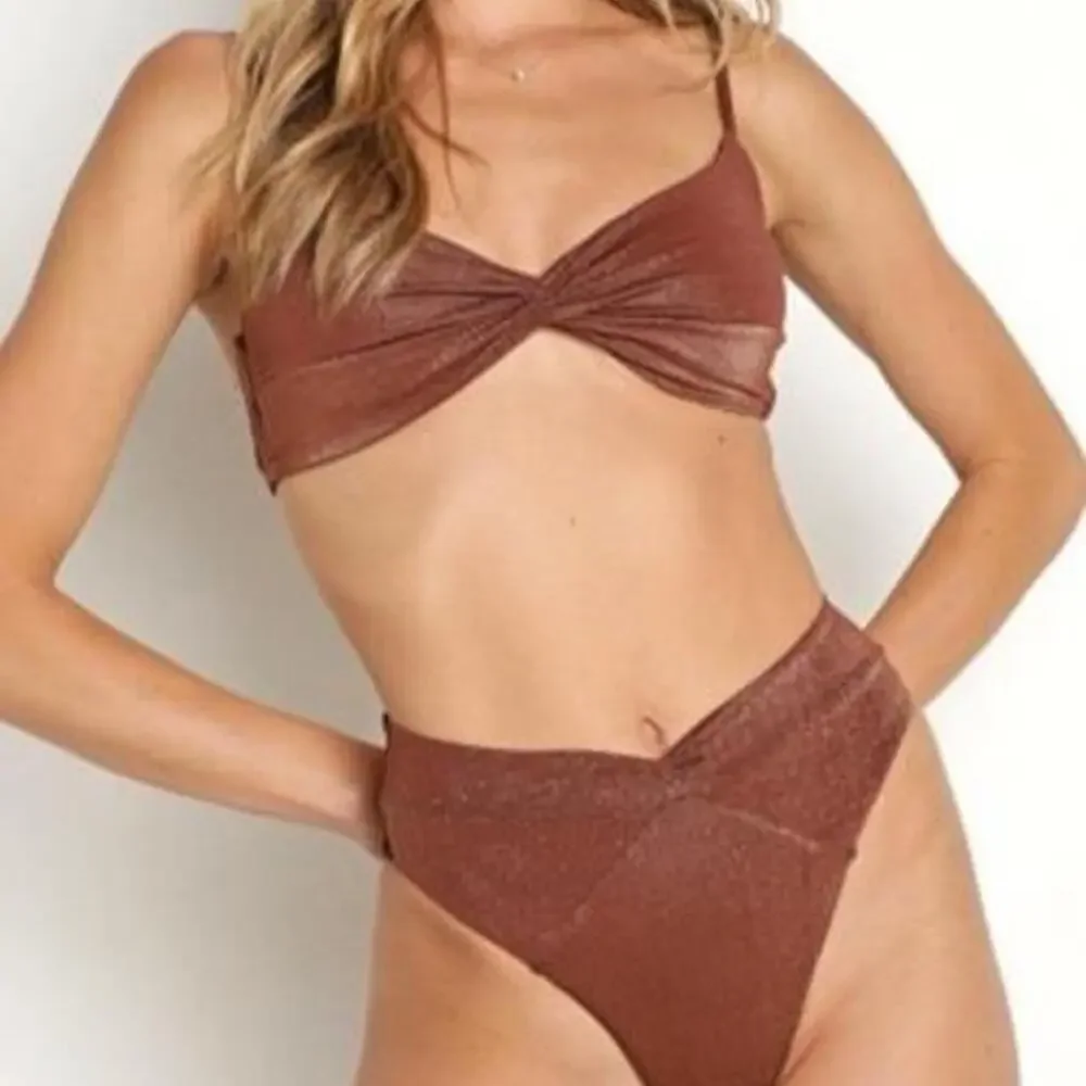 New L space brown bikini set xs/s
